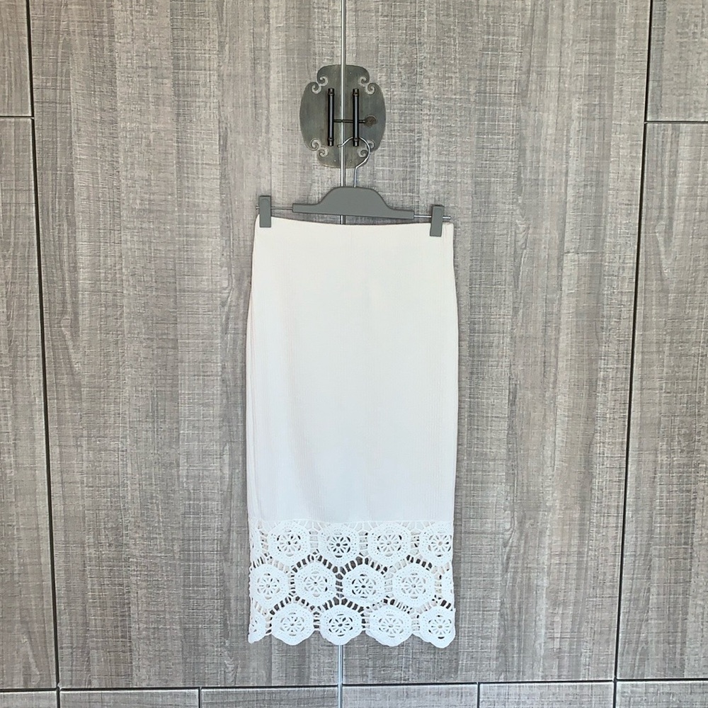 Zara Crochet‎ Midi Skirt